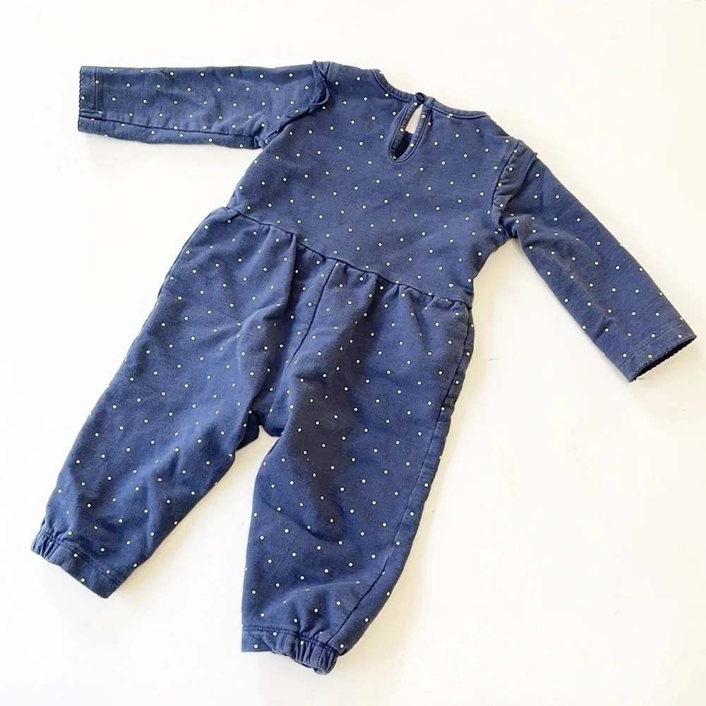 Carter's baby girls polkadot print love jumpsuit